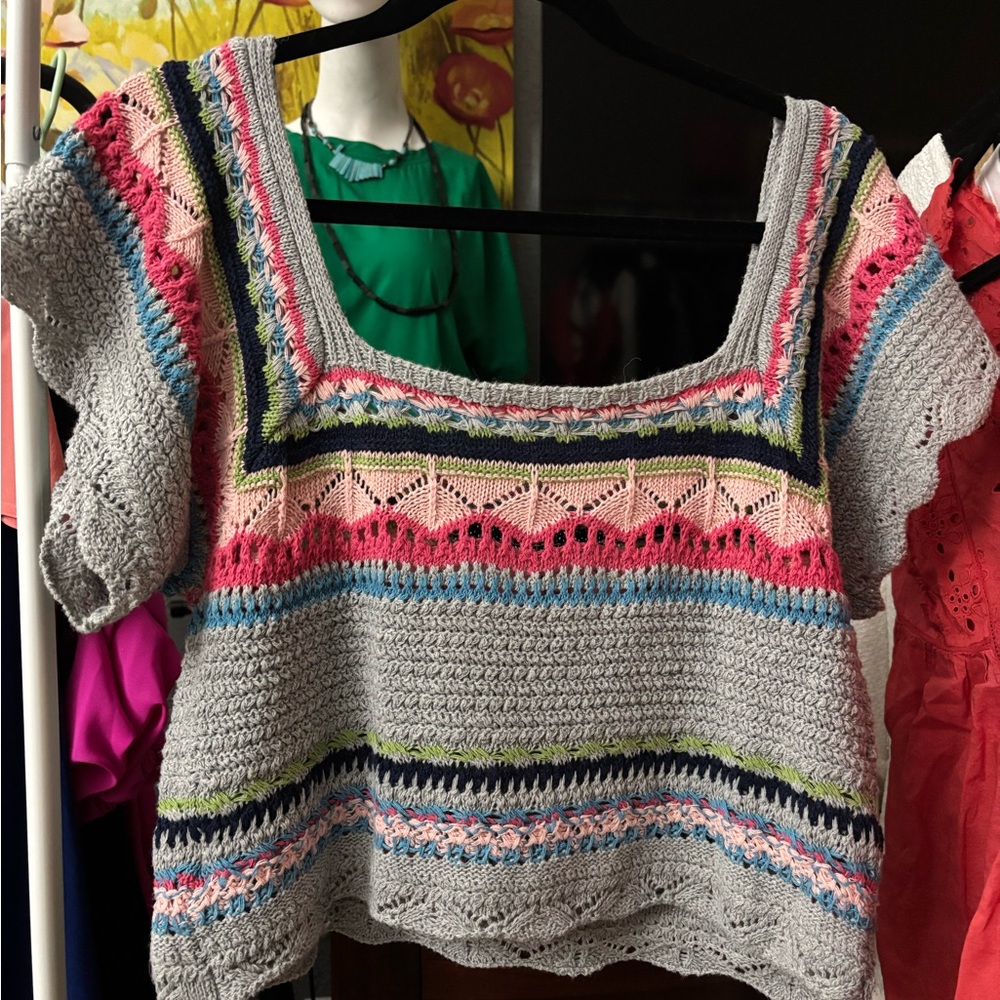 POL EUC Multicolor Knit Top